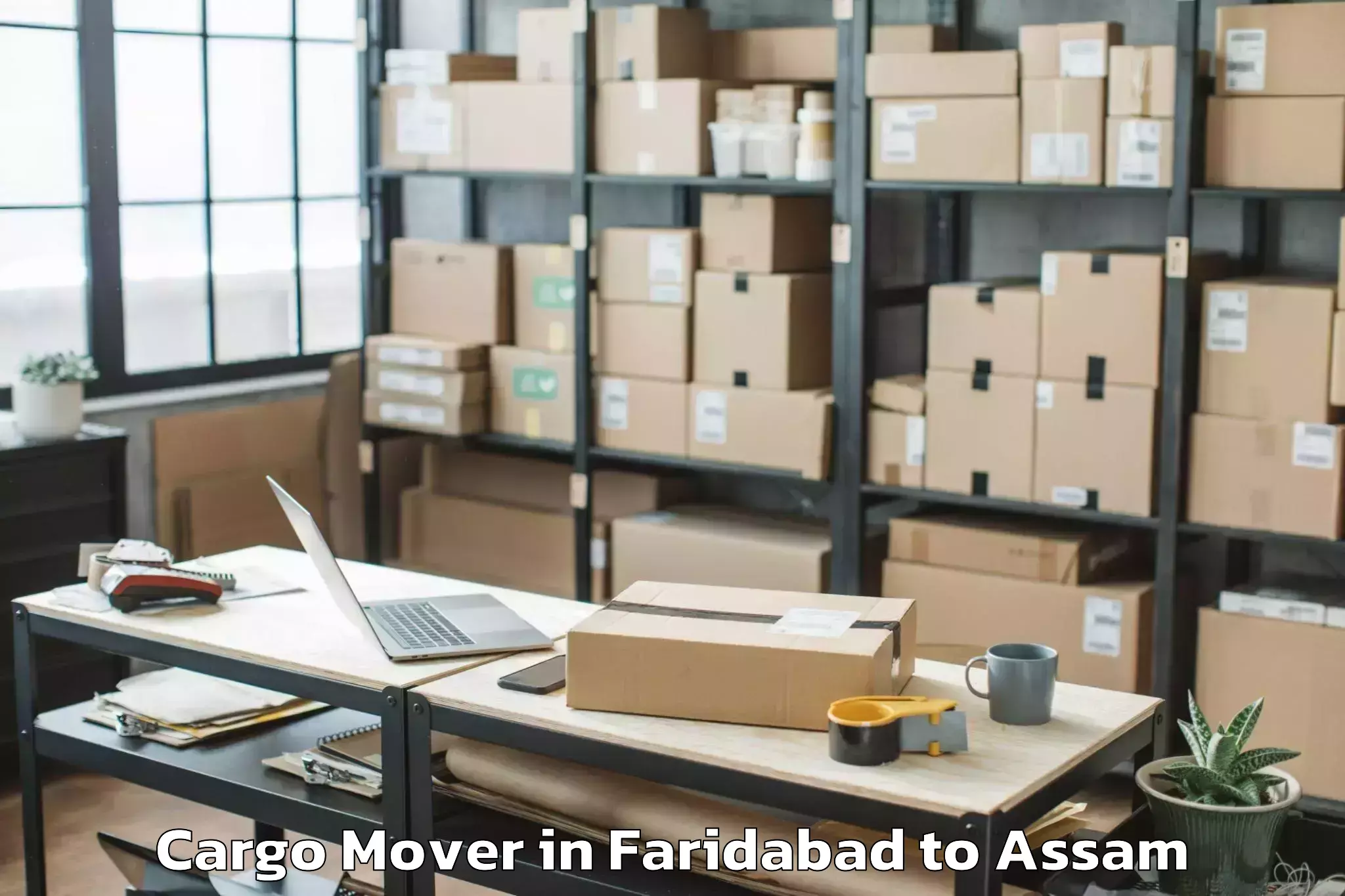 Easy Faridabad to Dhakuakhana Cargo Mover Booking